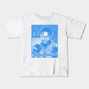 Larry Holmes Distressed Look Blue Kids T-Shirt